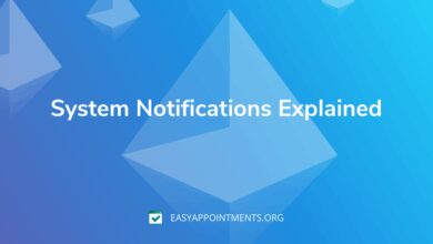 system notifications